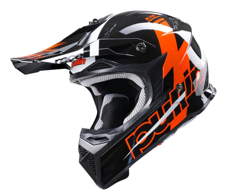 Pull In Master Race Trash Kask Yarış Siyah Turuncu