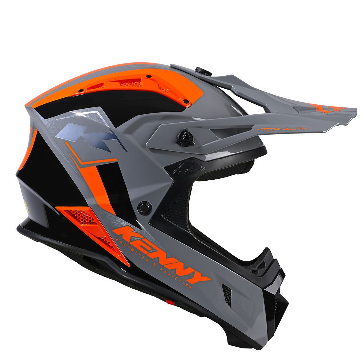 TITANIUM Grey Orange Kask