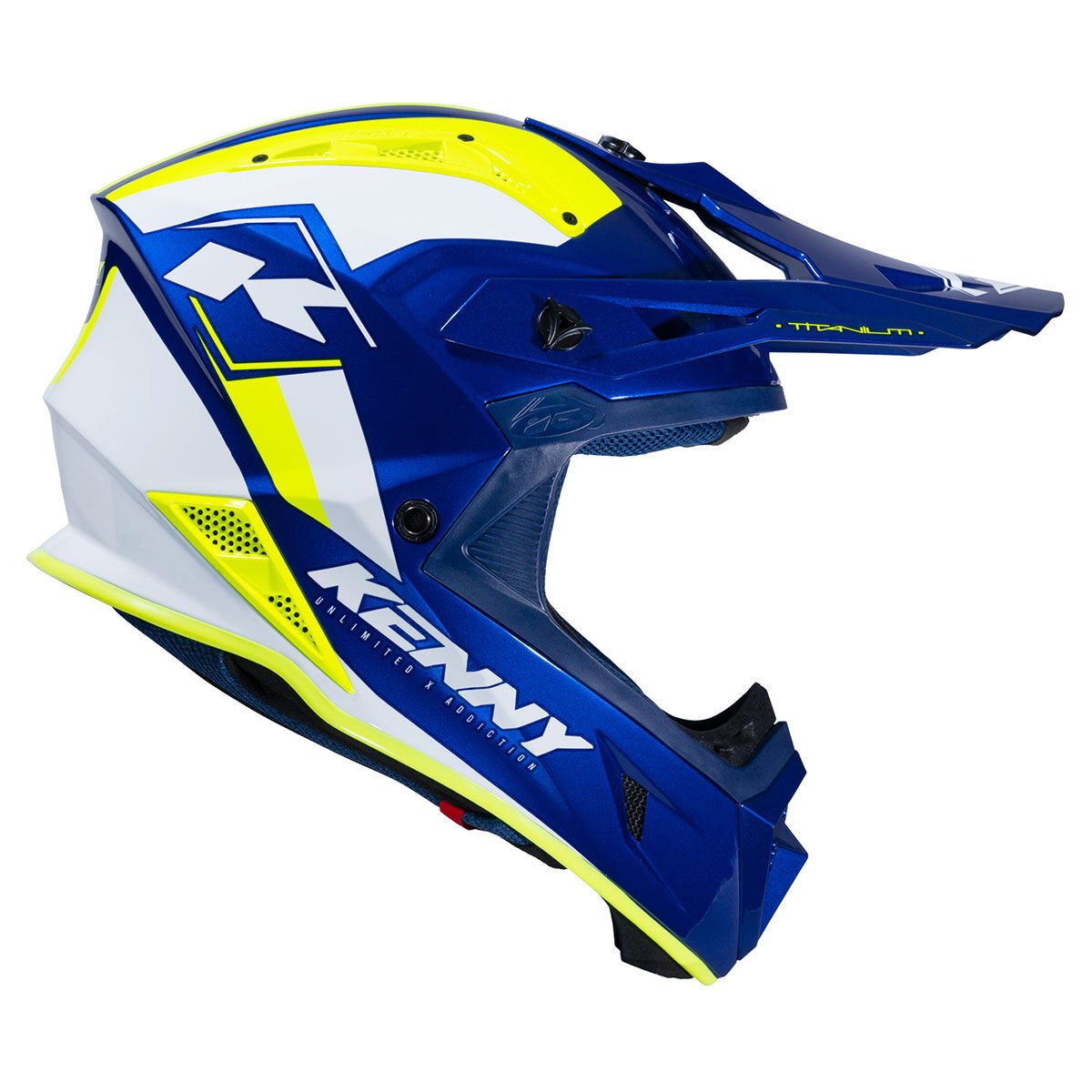 TITANIUM Navy Neon Kask