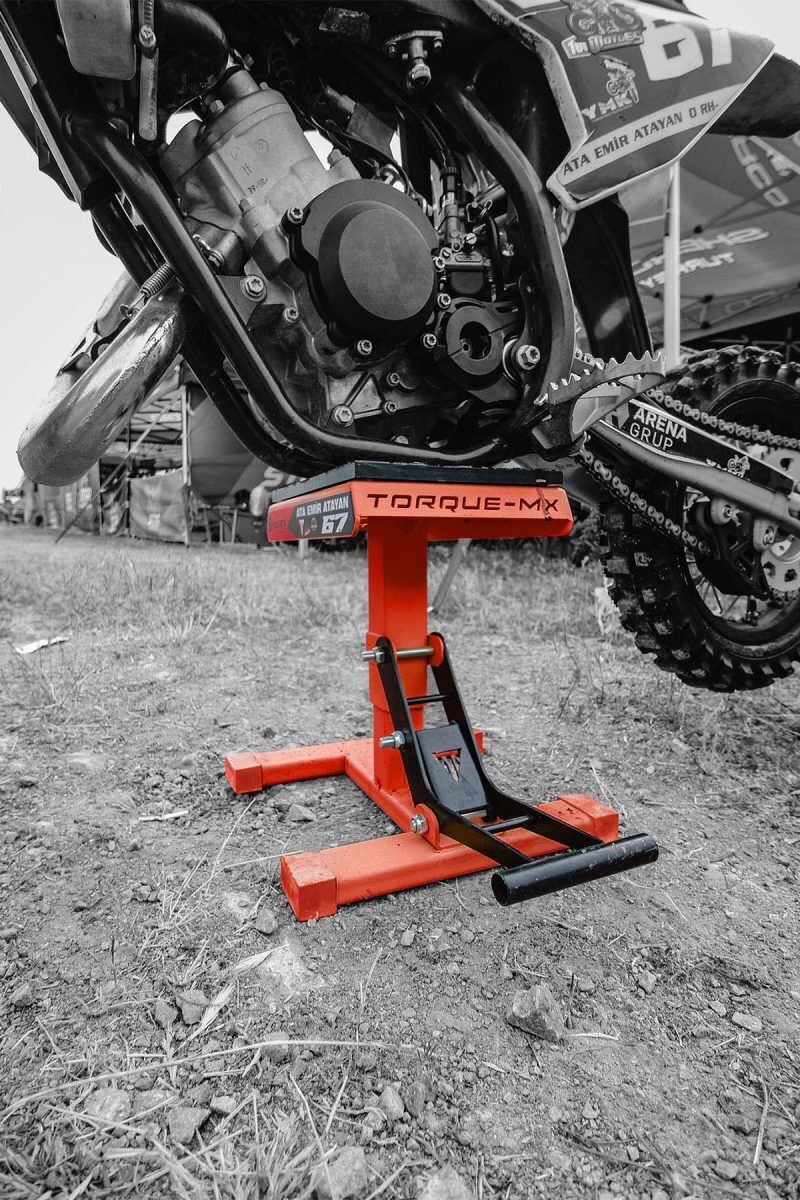 Torque-MX Motosiklet Kaldırma Sehpası HS2 Kırmızı