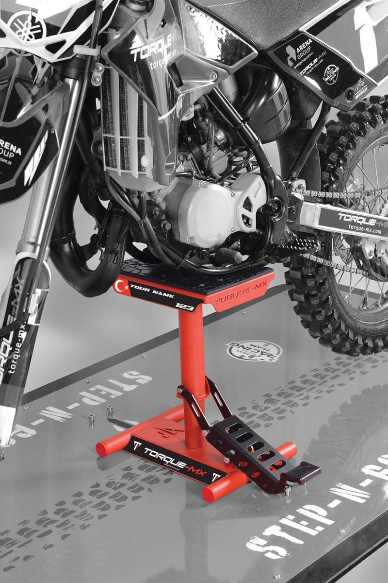 Torque-MX Motosiklet Kaldırma Sehpası HS4 Kırmızı