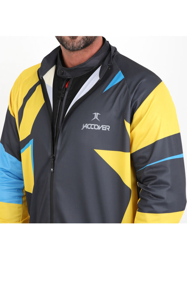 J-Complex Fermuarlı Jersey sari - XL