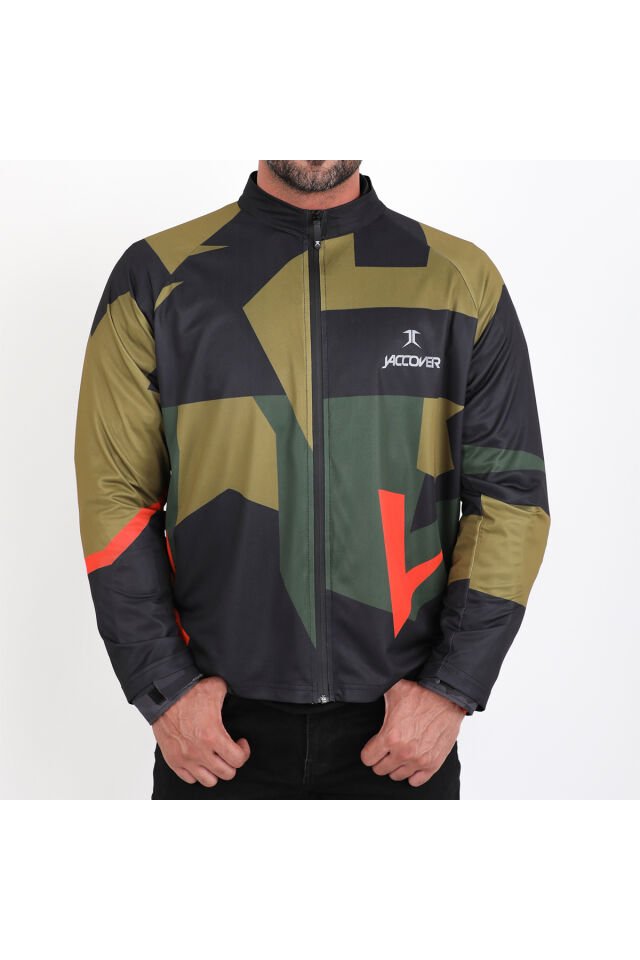 J-Camouflage Fermuarlı Jersey KAMUFLAJ - S