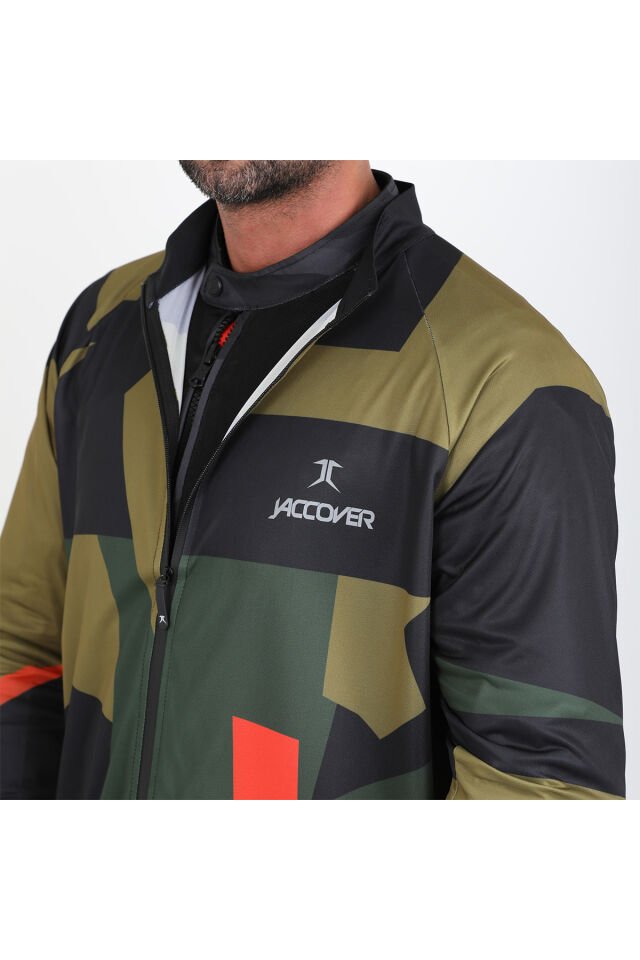 J-Camouflage Fermuarlı Jersey KAMUFLAJ - M
