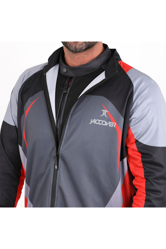 J Storm Fermuarlı Jersey GRİ - S