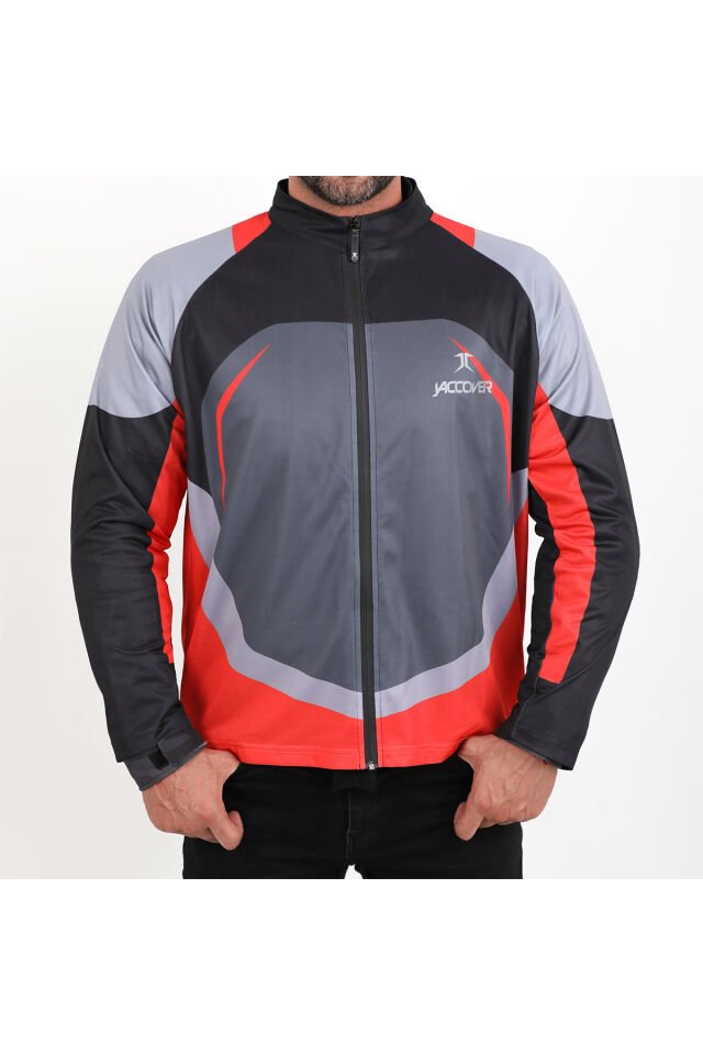 J Storm Fermuarlı Jersey GRİ - M