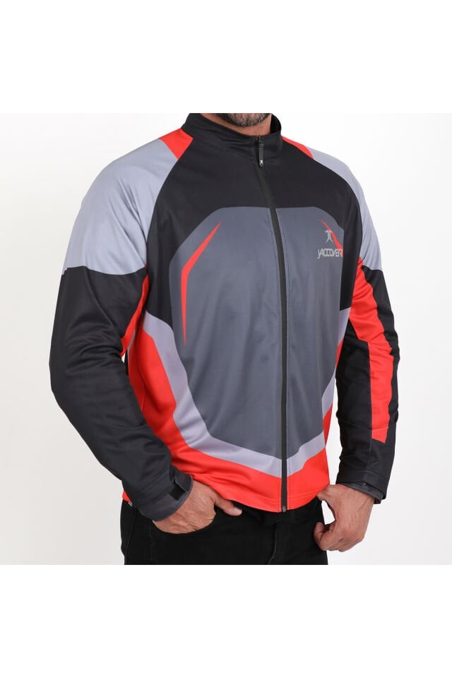 J Storm Fermuarlı Jersey GRİ - M