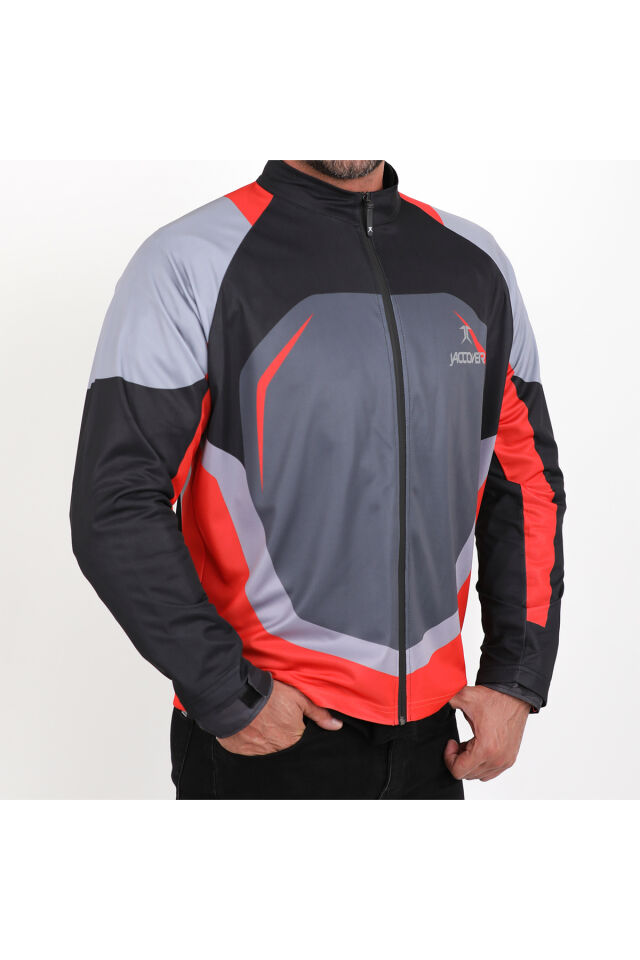J Storm Fermuarlı Jersey GRİ - M