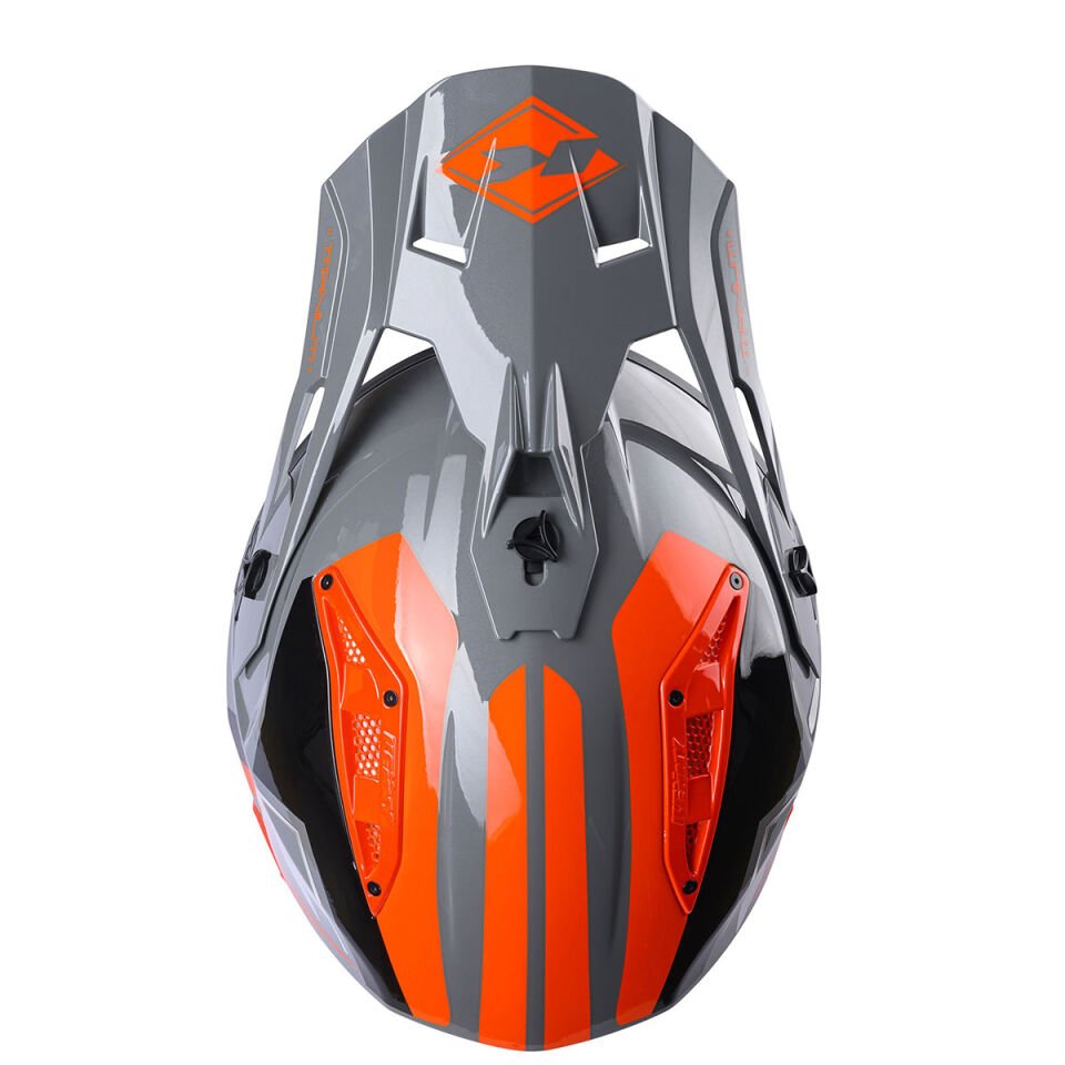TITANIUM Grey Orange Kask