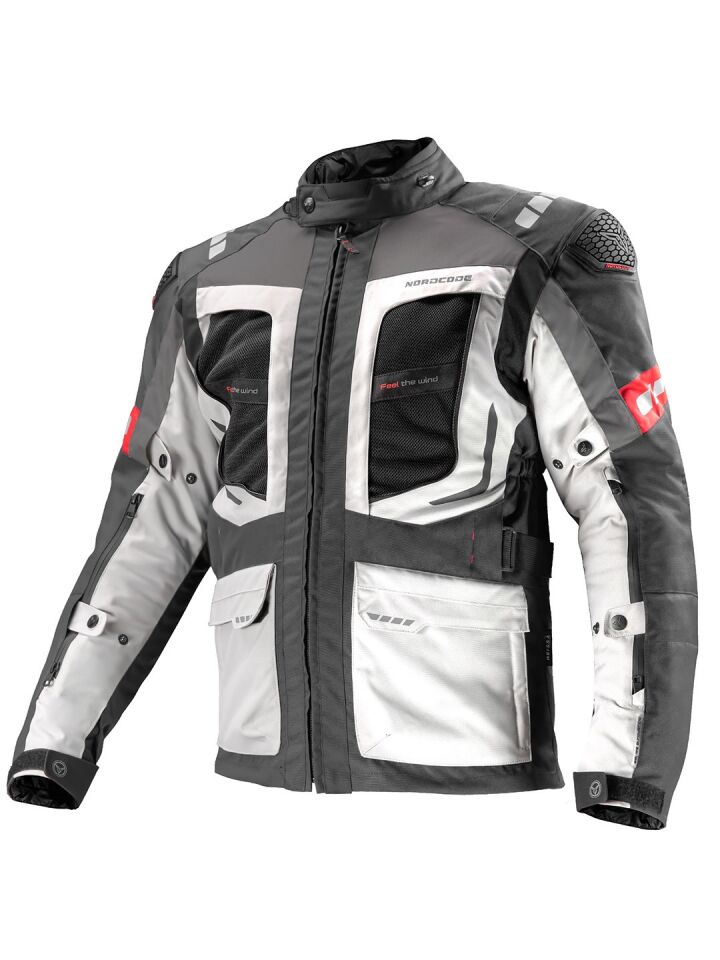 Nordcode Dakar Evo 2 Motosiklet Montu Siyah Gri