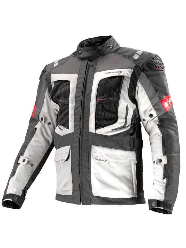 Nordcode Dakar Evo 2 Motosiklet Montu Siyah Gri