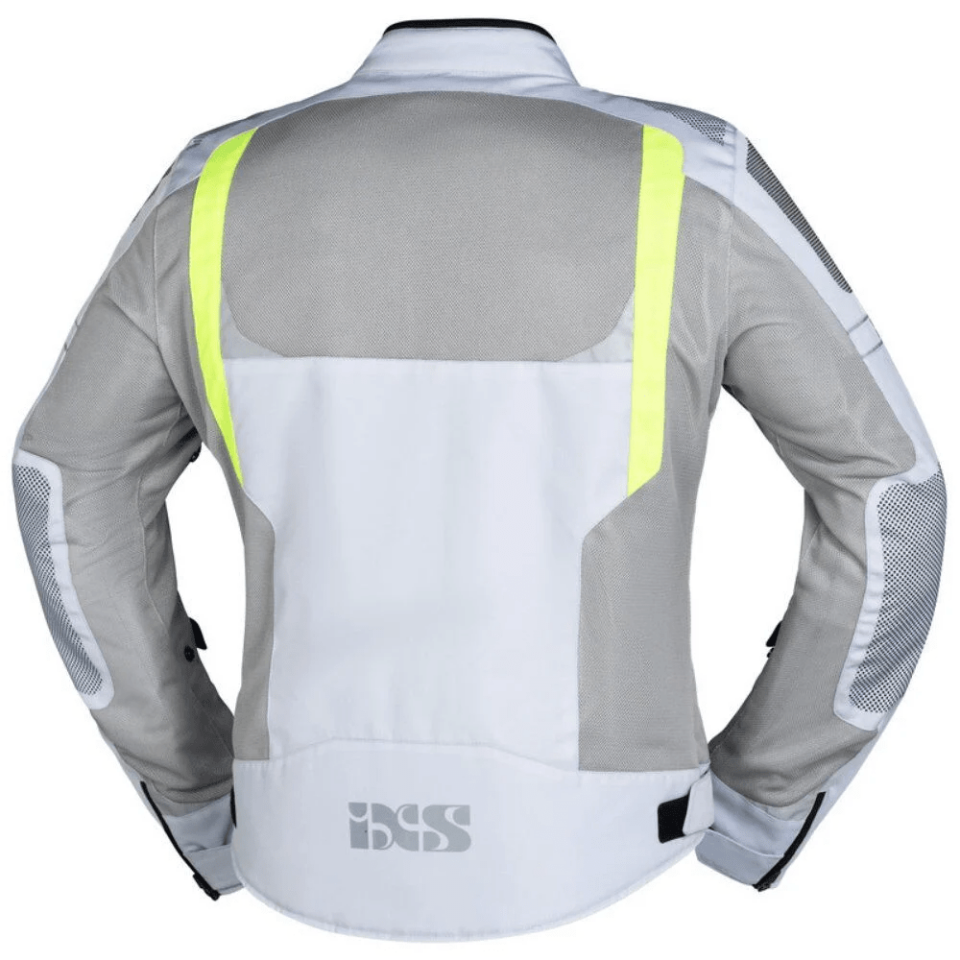 IXS Sports Jacket Trigonis Air Light Grey Neon Yellow