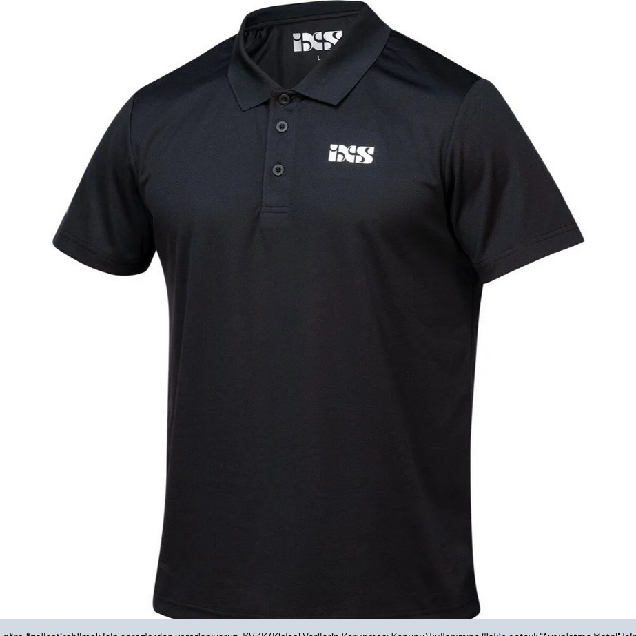 IXS Team Polo-Shirt Active - Black