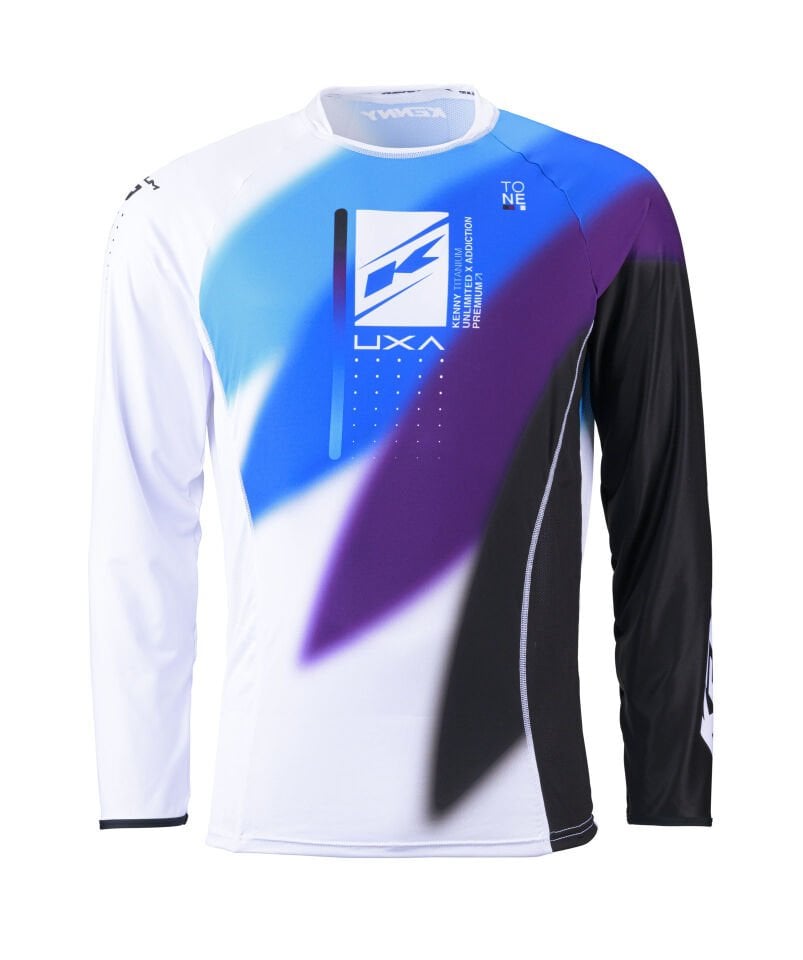 Kenny Titanium Jersey Siyah/Beyaz/Mavi/Mor