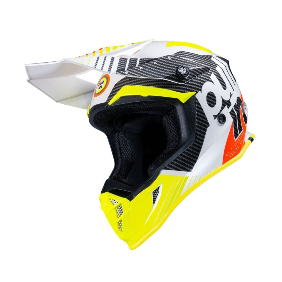 Pull In Master Race Trash Kask Beyaz Neon Sarı Siyah
