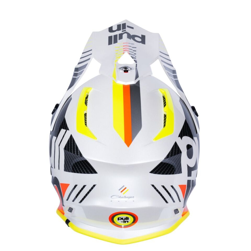 Pull In Master Race Trash Kask Beyaz Neon Sarı Siyah