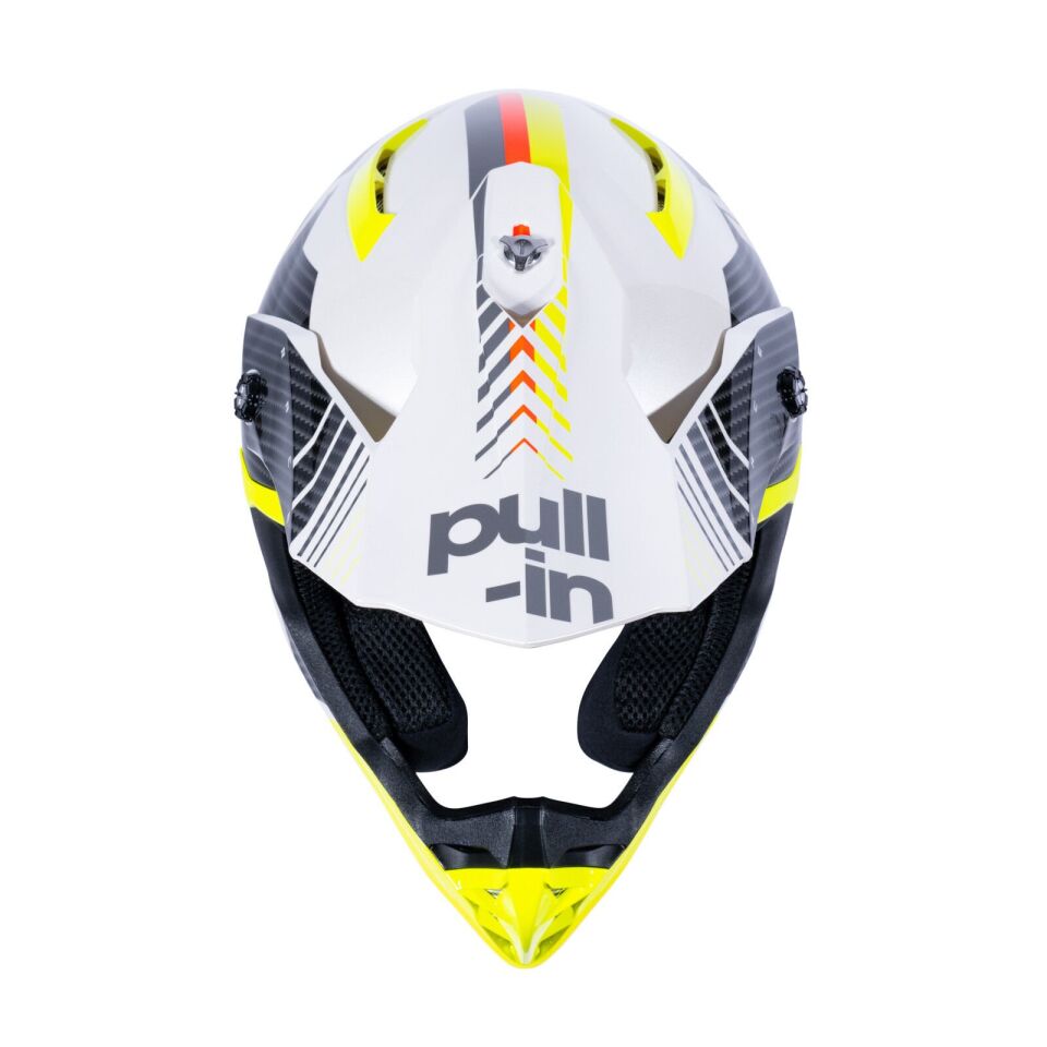 Pull In Master Race Trash Kask Beyaz Neon Sarı Siyah