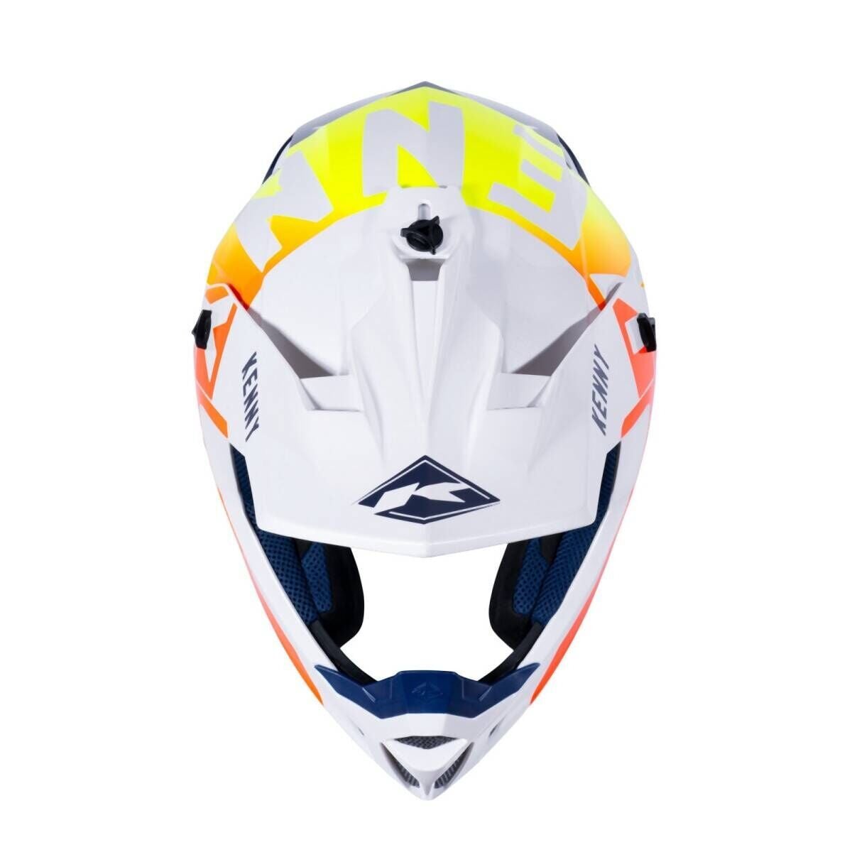 Kenny Racing Performance Graphic Helmet White Navy Orange
