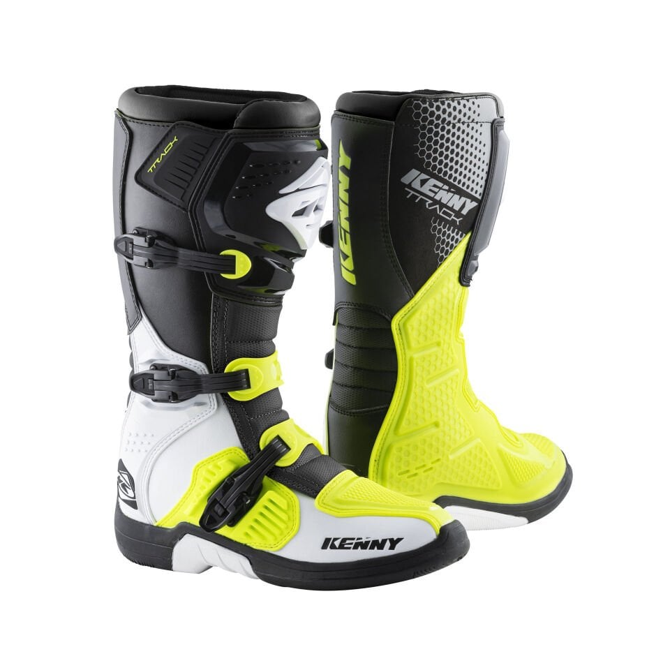 Kenny Track Boots Beyaz Neon Sarı Siyah