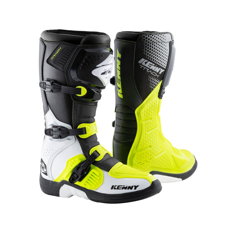 Kenny Track Boots Beyaz Neon Sarı Siyah