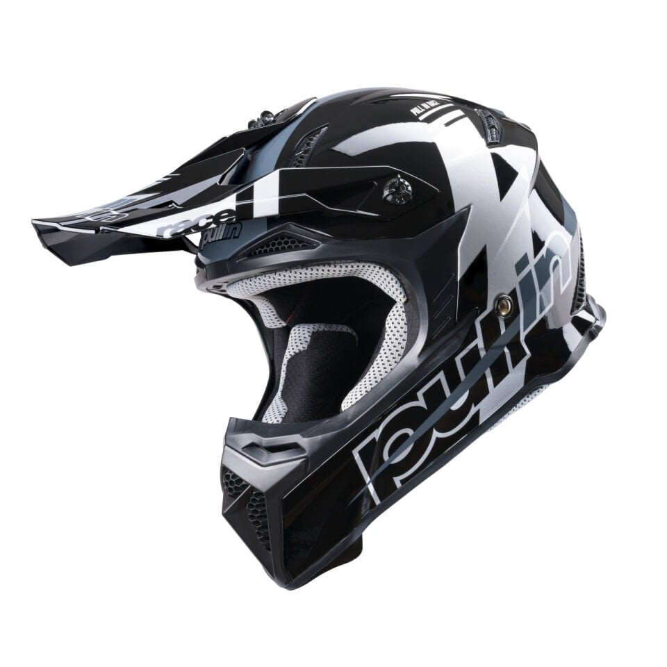 Pull In Master Race Trash Kask Yarış Siyah Gri