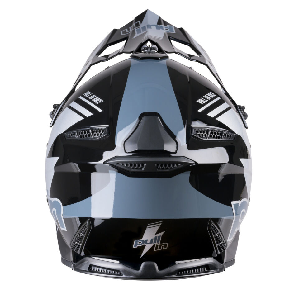 Pull In Master Race Trash Kask Yarış Siyah Gri