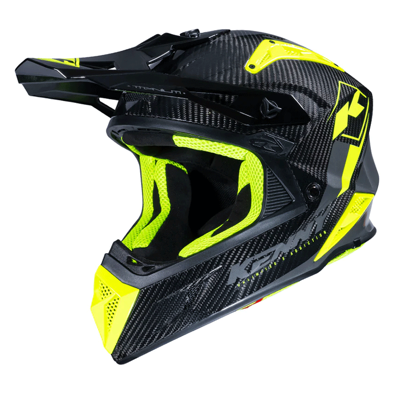 TITANIUM CARBON KASK (NEON YELLOW)