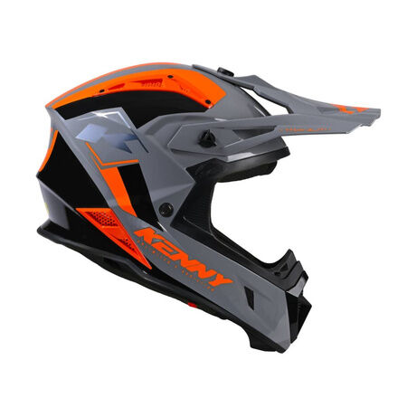 Kenny Racing Titanium Graphic Kask Grey Orange