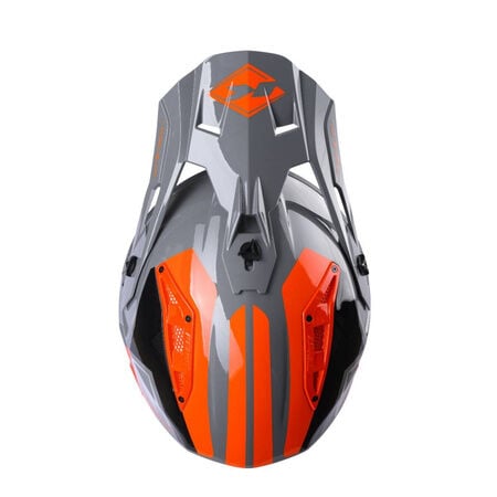 Kenny Racing Titanium Graphic Kask Grey Orange