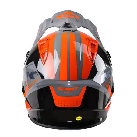 Kenny Racing Titanium Graphic Kask Grey Orange