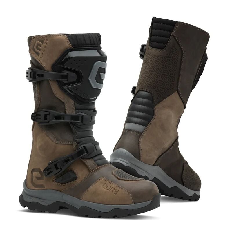 Eleveit X Land ADV Enduro E-DRY Motosiklet Botu Uzun Kahverengi