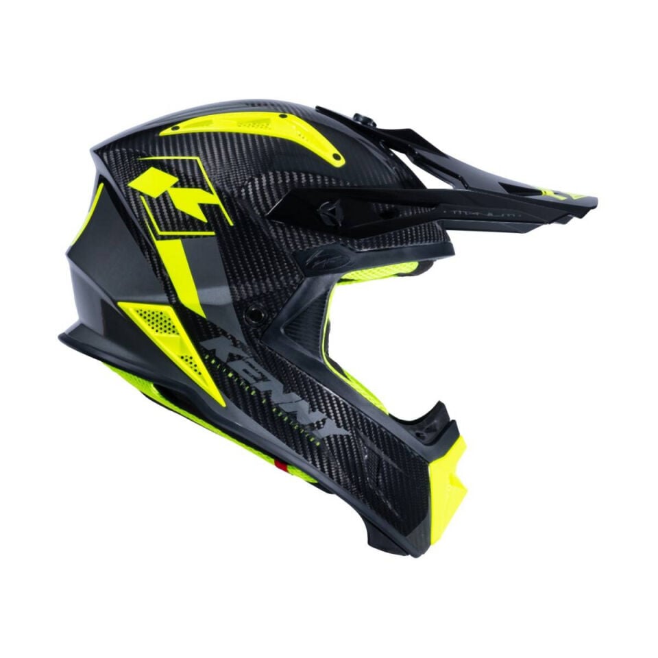 Kenny Racing Titanium Karbon Kask Graphic Neon Sarı