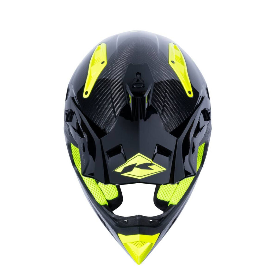 Kenny Racing Titanium Karbon Kask Graphic Neon Sarı