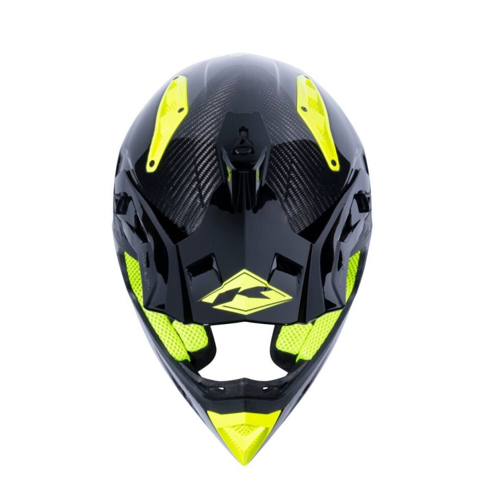 Kenny Racing Titanium Karbon Kask Graphic Neon Sarı