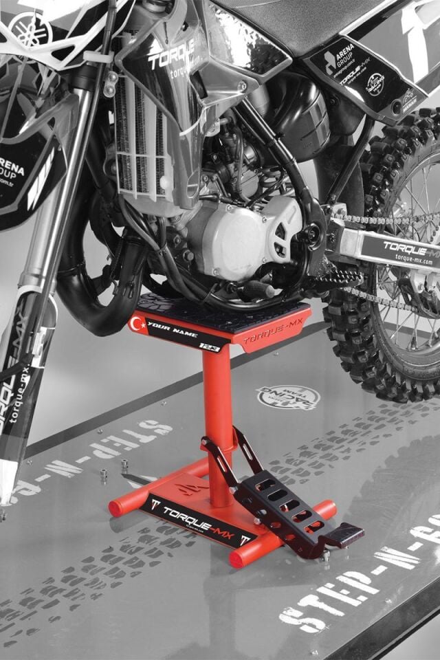 Torque-MX Motosiklet Kaldırma Sehpası HS4 Kırmızı