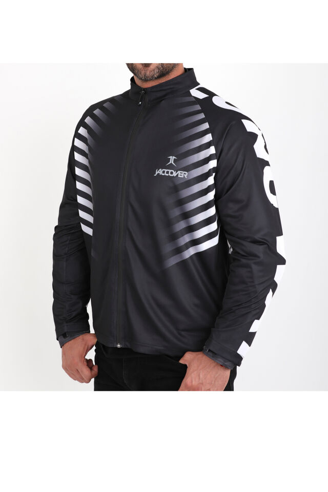J-Long Way Fermuarlı Jersey Siyah - M