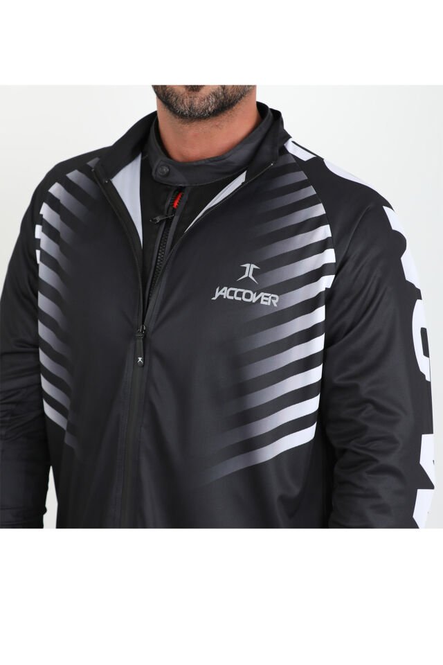 J-Long Way Fermuarlı Jersey Siyah - L