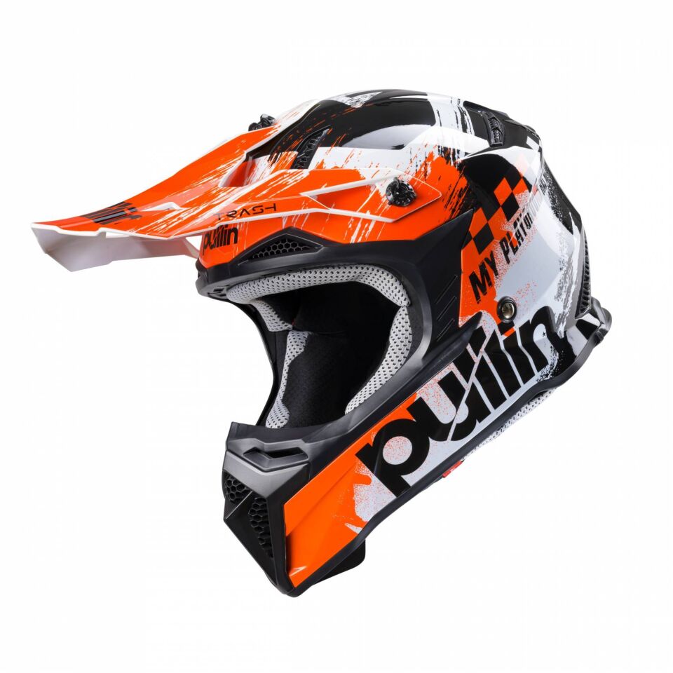 Pull In Trash Race Master Kask Trash Black Orange