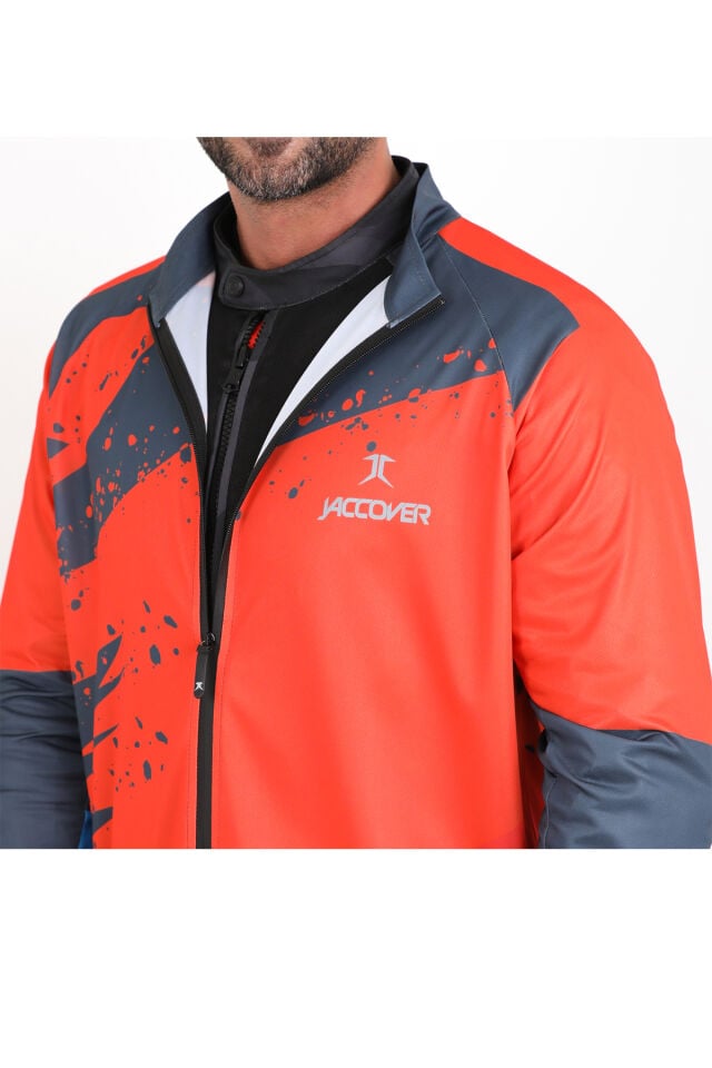 J-Sharp Fermuarlı Jersey Kirmizi - XL